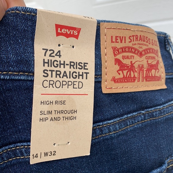 LEVIS HIGH RISE STRAIGHT CROPPED - Picture 8 of 8